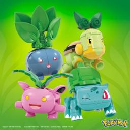 Mega Pokémon grästyp tränarteam byggsats, 118 klossar