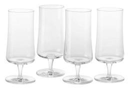 Set med teglas i klassisk design