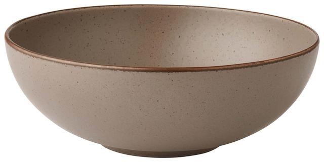 Handmålad Taupe Frukostskål