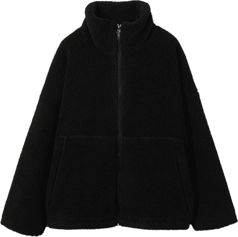 Fleecejacka JUNA Black Carin Wester