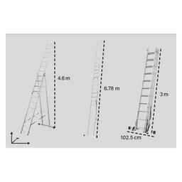 Kombinationsstege 3x11 steg 6,78 m