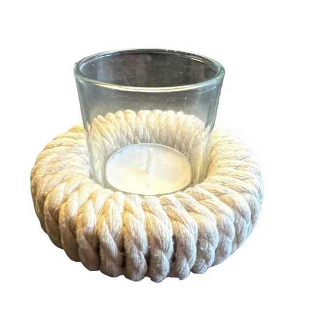 Ljusstake med Snöre Cinnober