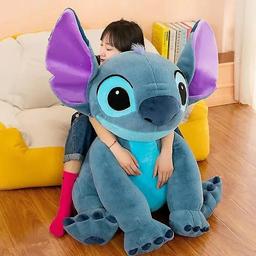 Jätte Stitch Plyschleksak Sovkudde 80cm