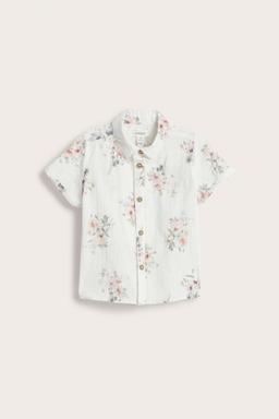 Mörkblå vävda babyshorts med fickor