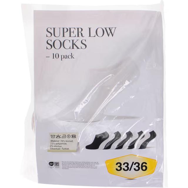 Låga Ankelstrumpor 10-pack 33-36.