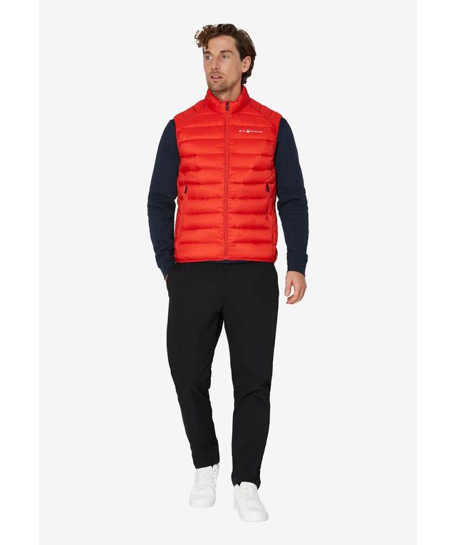 Orange Spray Down Vest