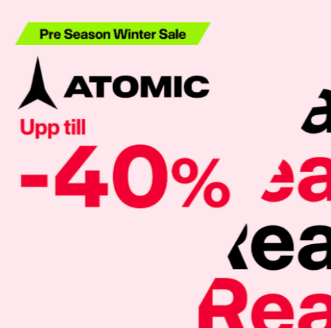 Upp till 40 % rabatt på Atomic-produkter hos XXL