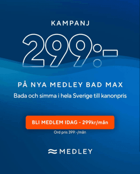 Simma i hela Sverige med nya Medley Bad Max för bara 299 kr