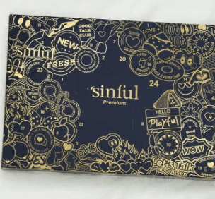 Köp en julkalender och få två gratis gåvor hos Sinful