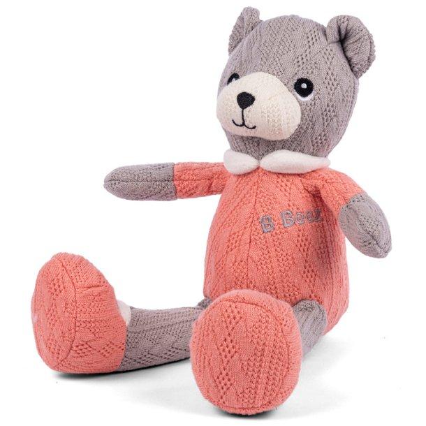 B Beez mjuk stickad söt nalle