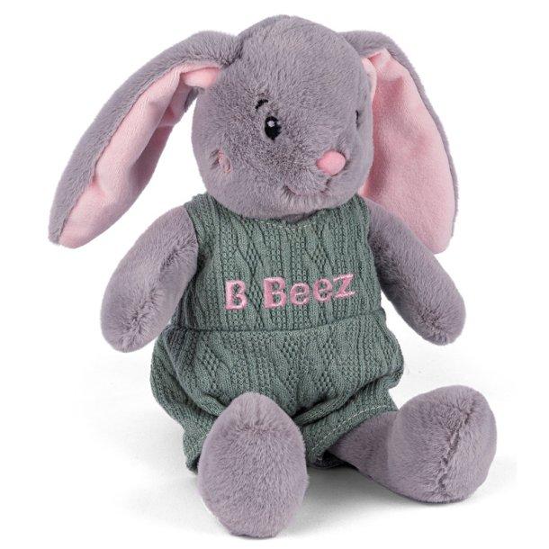 B Beez mjuk stickad kanin nalle