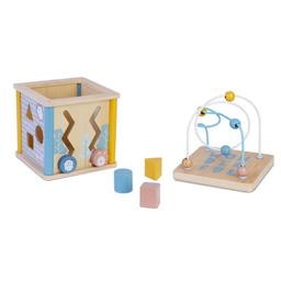 Wood Beez Trä Aktivitetskube för Barn