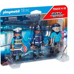 Playmobil polisfigurer med tillbehörsset