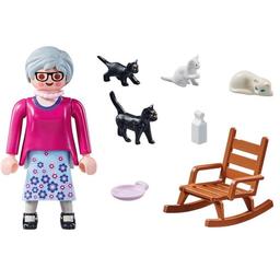Playmobil 71172 Mormor med katter lekset