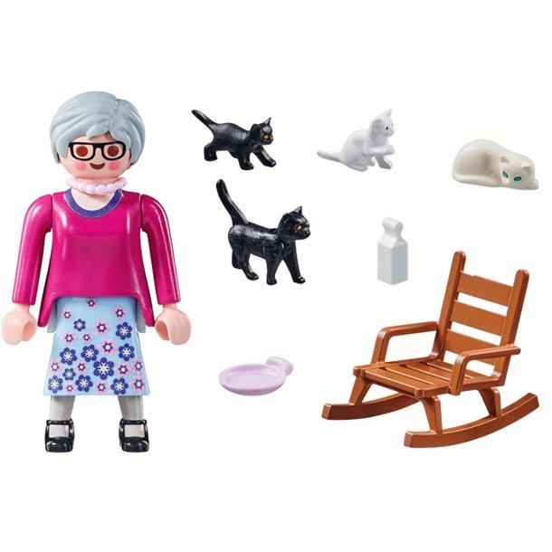 Playmobil 71172 Mormor med katter lekset