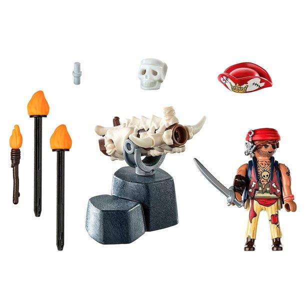 Playmobil Piratset med Skelettkanon