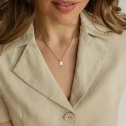 Céleste 18K Gold Letter Necklace
