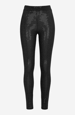 Elegant svart paljettklänning med glitter