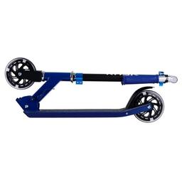 Blå Rask 145mm sparkcykel med LED-ljus