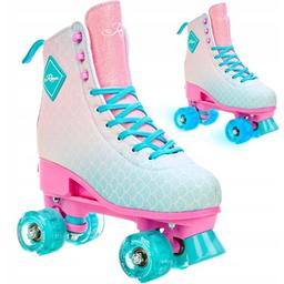 Raven Mides Rosa LED Rullskridskor