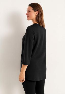 Elegant supermjuk trikåtunika med fickor