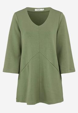 Elegant supermjuk trikåtunika med fickor