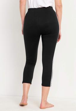 Caprileggings i Svart Stretchtyg