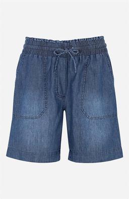 Korta Culottes i Svart Mönstrad Stil