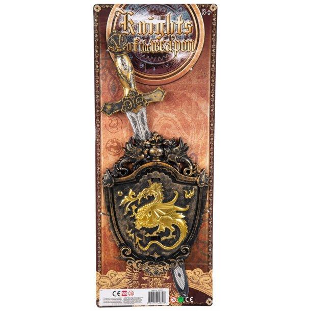 Knight's Sword with Black Shield