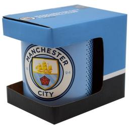 Manchester City keramisk mugg med logga
