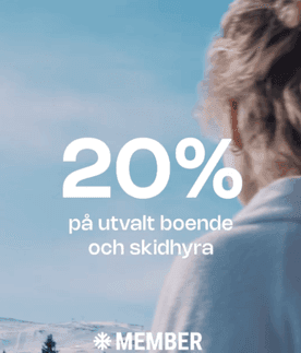 Member Weeks hos Skitter med rabatt på boende m.m.