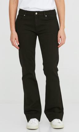 Mellanblå Low Flare Jeans för Dam