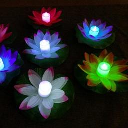 Flytande LED lotusblomma 