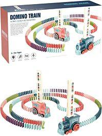 Batteridrivet dominotåg med ljus och ljud