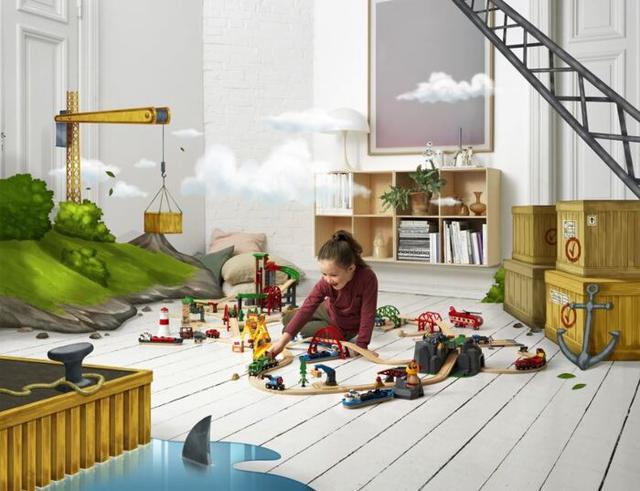 BRIO World Lyft och Last Lager Set