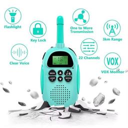 Barnens walkie talkie med ficklampa 3 km