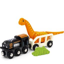 BRIO World runt tågset med dinosaurier