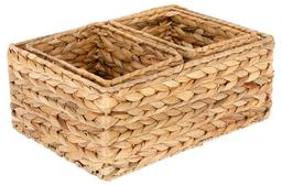 Förvaringskorgar i naturmaterial, 3-pack