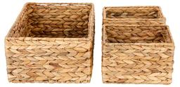 Förvaringskorgar i naturmaterial, 3-pack