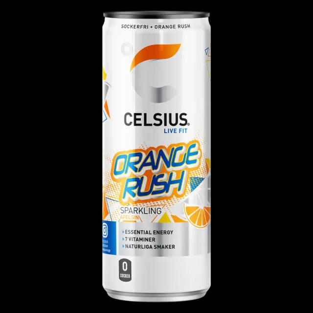 Pack of 24 Celsius Orange Rush Cans