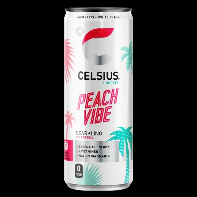 CELSIUS Peach Vibe Energy Drink Pack