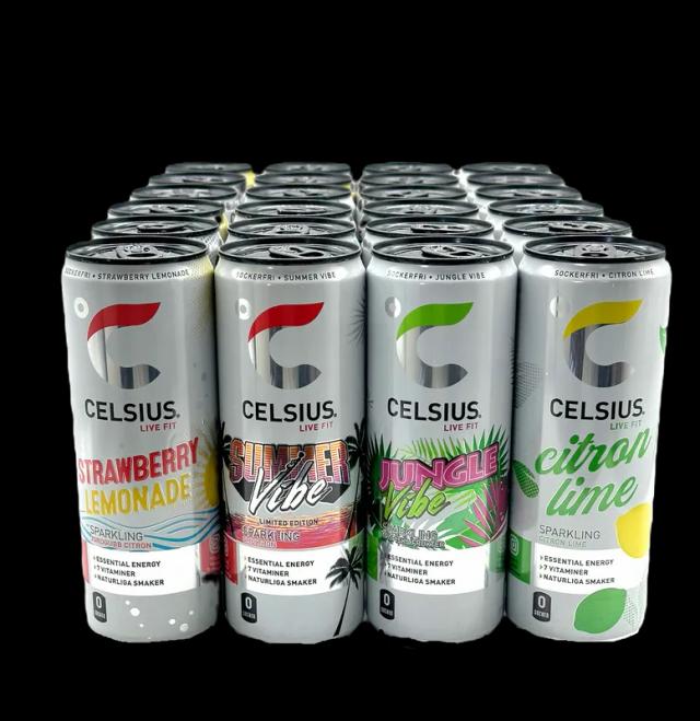 24-Pack Celsius Energidryck Mix 355 ml