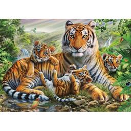 Schmidt Pussel 1000 Bitar Tigerfamilj Djungelmotiv