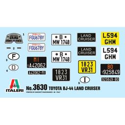 Italeri 1:24 Toyota BJ44 Land Cruiser Byggsats