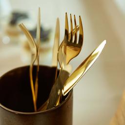 Aida Raw Bestickset 40 Delar Guld