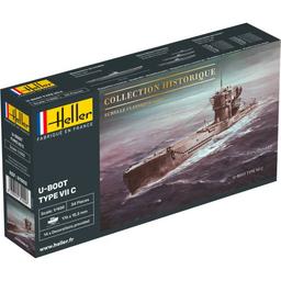 Tysk ubåt Typ VII C WWII skala 1:72