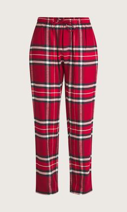 Röd flanellpyjamasbyxa för herr