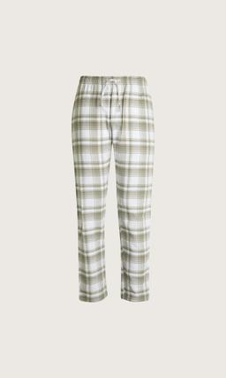 Marinblå Flanellpyjamasbyxa för Herr