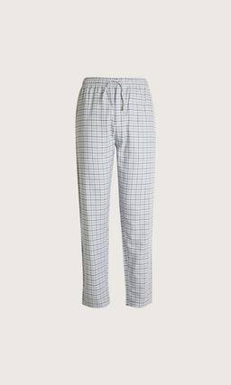 Marinblå Flanellpyjamasbyxa för Herr
