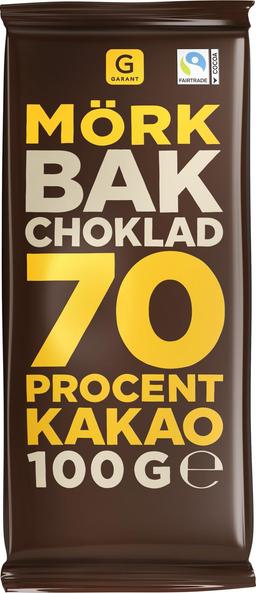 Garant Bakchoklad 70% Mörk Choklad